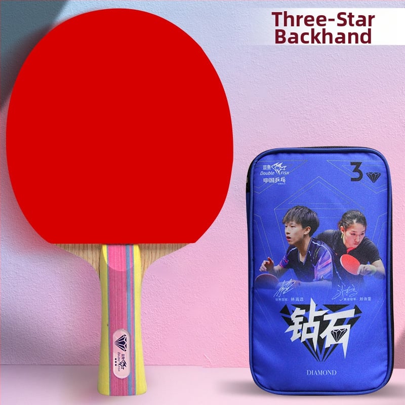 Pisces Diamond Series ρακέτα επιτραπέζιας, λεπίδα Basswood, λάστιχο κατά του κολλήματος, πλευρικός χτύπος, για εκπαίδευση και αγώνες