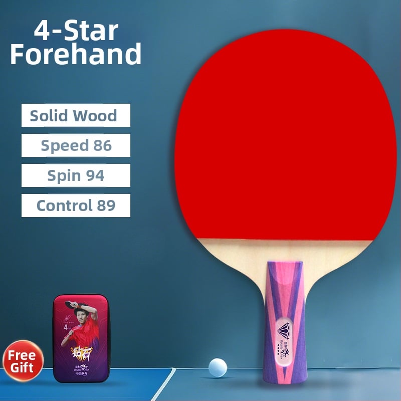 Pisces Diamond Series ρακέτα επιτραπέζιας, λεπίδα Basswood, λάστιχο κατά του κολλήματος, πλευρικός χτύπος, για εκπαίδευση και αγώνες