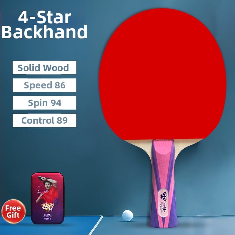 Pisces Diamond Series ρακέτα επιτραπέζιας, λεπίδα Basswood, λάστιχο κατά του κολλήματος, πλευρικός χτύπος, για εκπαίδευση και αγώνες