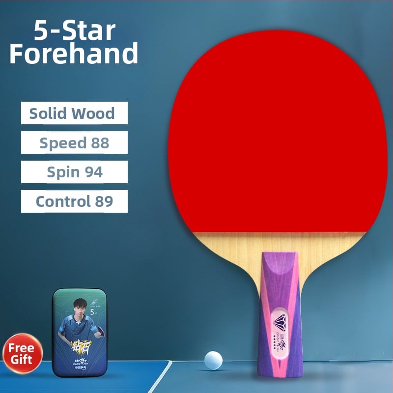 Pisces Diamond Series ρακέτα επιτραπέζιας, λεπίδα Basswood, λάστιχο κατά του κολλήματος, πλευρικός χτύπος, για εκπαίδευση και αγώνες