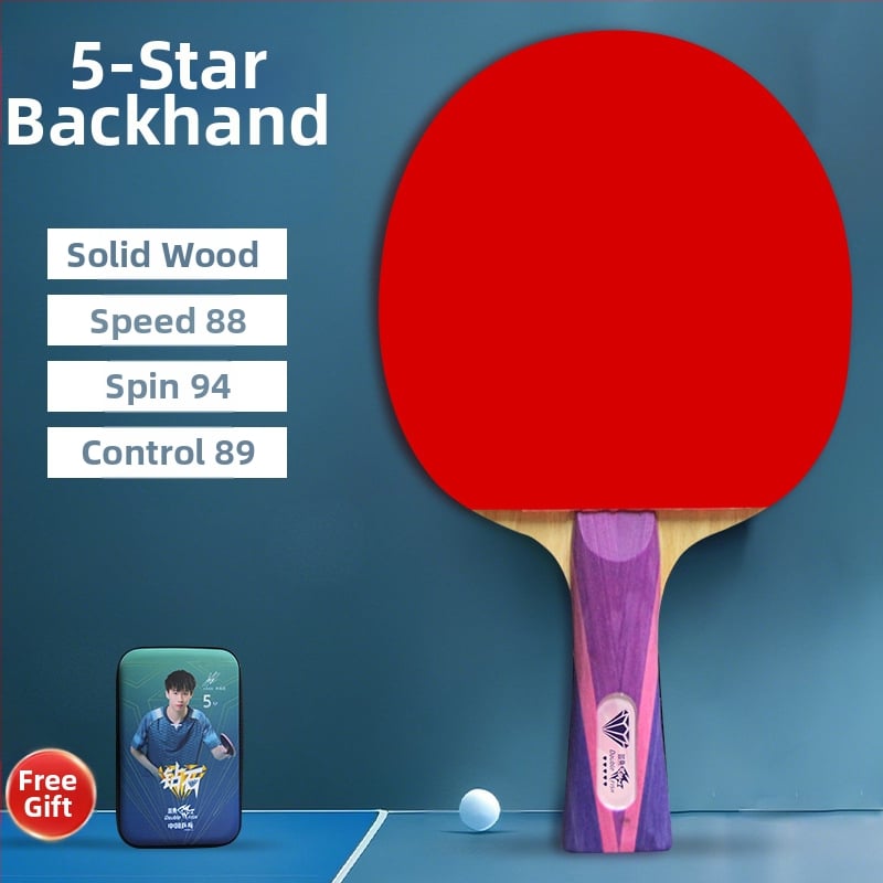 Pisces Diamond Series ρακέτα επιτραπέζιας, λεπίδα Basswood, λάστιχο κατά του κολλήματος, πλευρικός χτύπος, για εκπαίδευση και αγώνες