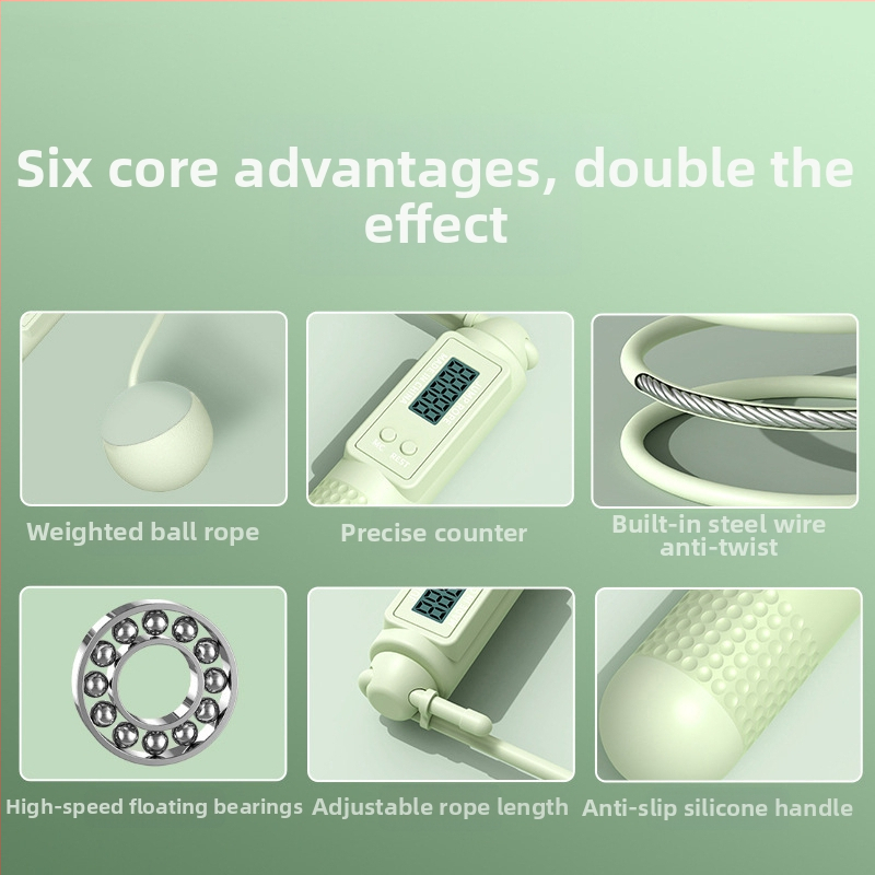 Скакалка ABS — To the best — за бягане и фитнес; материал: ABS; спецификации: 3; подходяща за възрастни