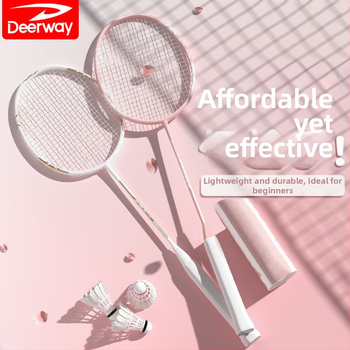 Delhui badminton raketės rinkinys – 2 raketės, svoris 75–79 g, rėmo medžiaga geležies lydinys, rankenos storis G4, tiesi raketė, įtraukta 3 kamuoliukai