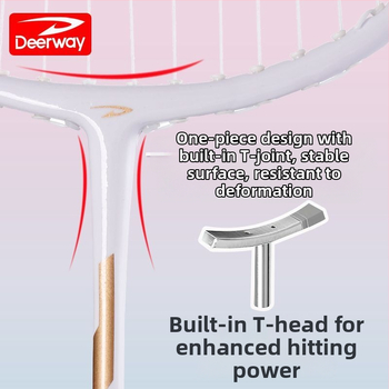 Delhui badminton raketės rinkinys – 2 raketės, svoris 75–79 g, rėmo medžiaga geležies lydinys, rankenos storis G4, tiesi raketė, įtraukta 3 kamuoliukai