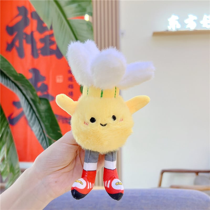 Κούκλα plush για μπρελόκ τσάντας – εξαιρετικά απαλό κοντό βελούδινο ύφασμα, γέμωση PP βάμβακι, επεξεργασία OEM με λογότυπο, κατάλληλη για ηλικίες 14+, μικρό κινούμενο παιχνίδι/μπρελόκ