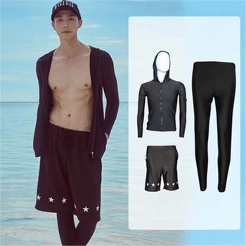 Unisex ilgos rankoves maudymosi kostiumėlis su užtrauktuku, saulės apsauga, vientisas spalvos, aukšta elastinė, tinkamas plaukioti ir banglentininkams