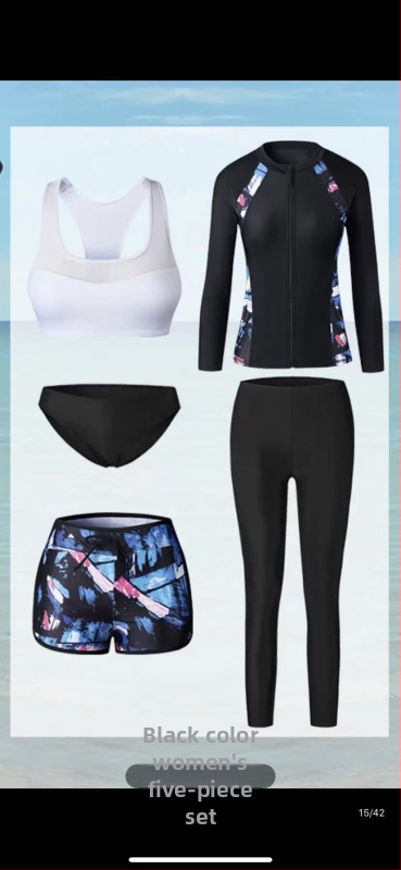 Unisex ilgos rankoves maudymosi kostiumėlis su užtrauktuku, saulės apsauga, vientisas spalvos, aukšta elastinė, tinkamas plaukioti ir banglentininkams