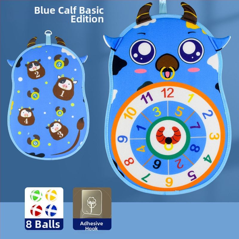 Visklemäng lipilise sihtkolliga pall ja imav tahvel — Qi Xiaonan; materjal: karvane kangas; vanusgrupp: 4–6 aastat