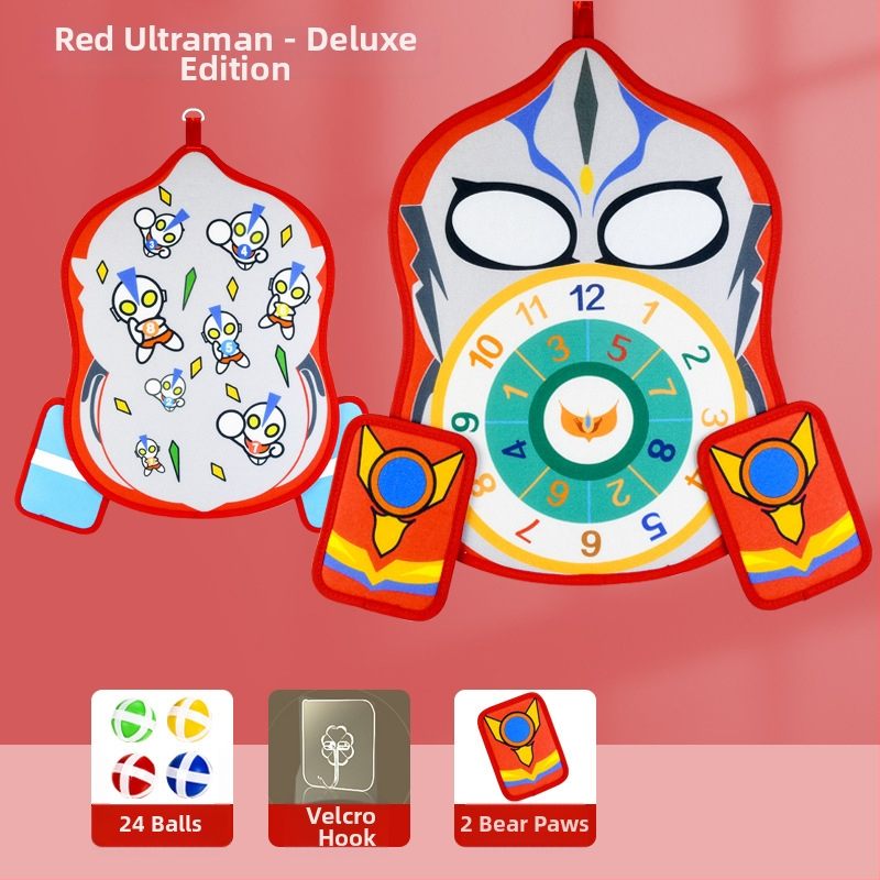 Visklemäng lipilise sihtkolliga pall ja imav tahvel — Qi Xiaonan; materjal: karvane kangas; vanusgrupp: 4–6 aastat