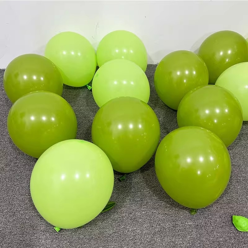 Στρογγυλά παχύτερα μπαλόνια λατέξ με θεματικό σχέδιο πράσινο δάσος, για διακόσμηση νηπιαγωγείου, σχολείου και καταστήματος