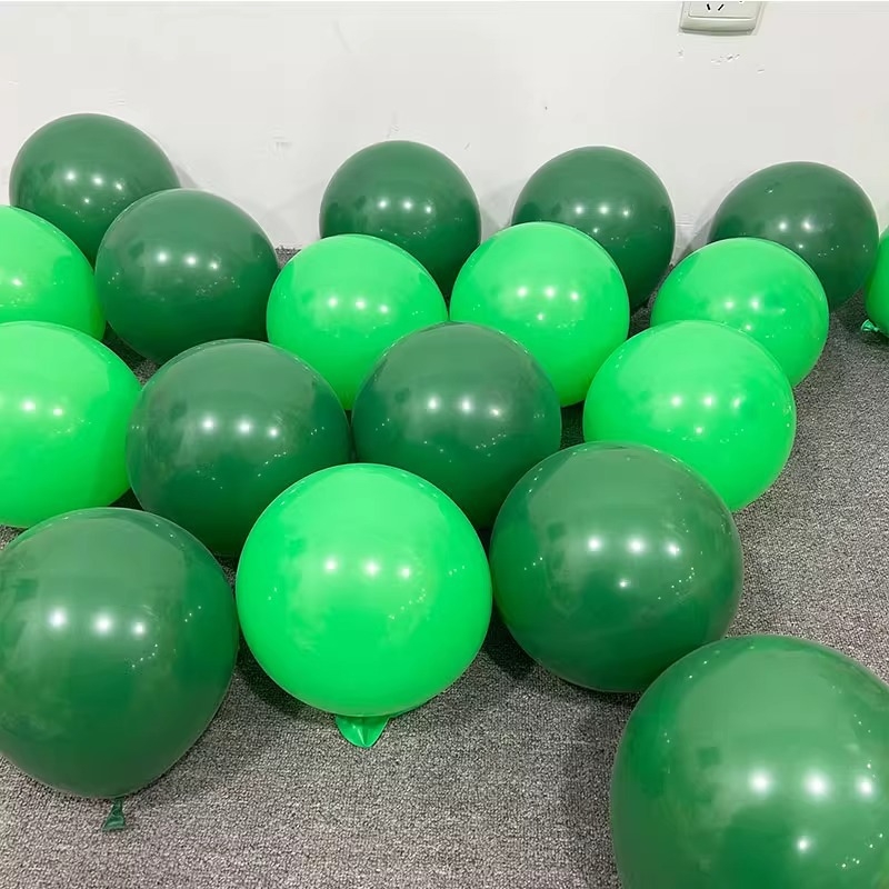 Στρογγυλά παχύτερα μπαλόνια λατέξ με θεματικό σχέδιο πράσινο δάσος, για διακόσμηση νηπιαγωγείου, σχολείου και καταστήματος