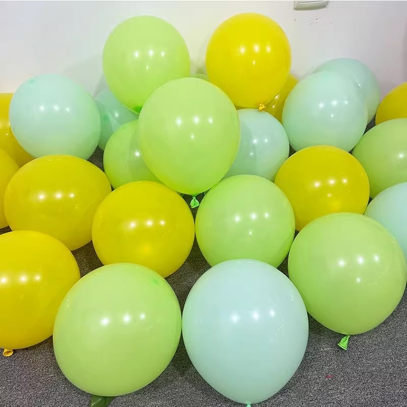 Στρογγυλά παχύτερα μπαλόνια λατέξ με θεματικό σχέδιο πράσινο δάσος, για διακόσμηση νηπιαγωγείου, σχολείου και καταστήματος