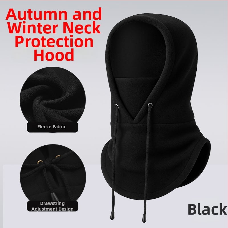 Dviračių veido kaukė su fliso įdėklu, poliesterio audinys, vėjo atspari, su raišteliu, unisex