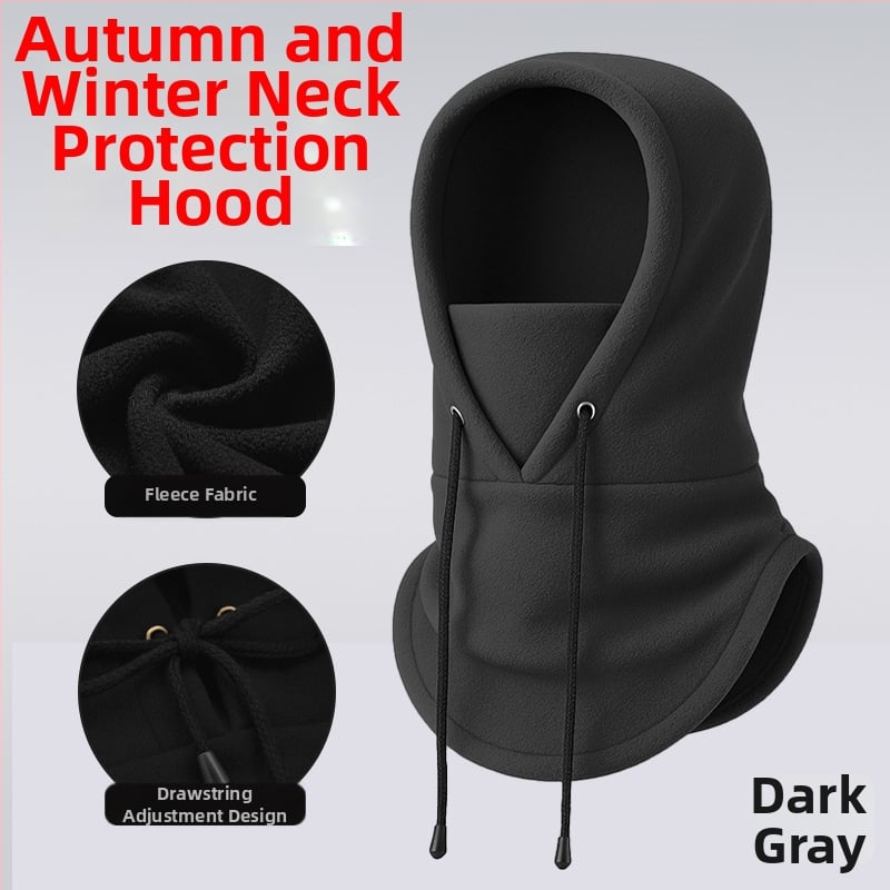 Dviračių veido kaukė su fliso įdėklu, poliesterio audinys, vėjo atspari, su raišteliu, unisex