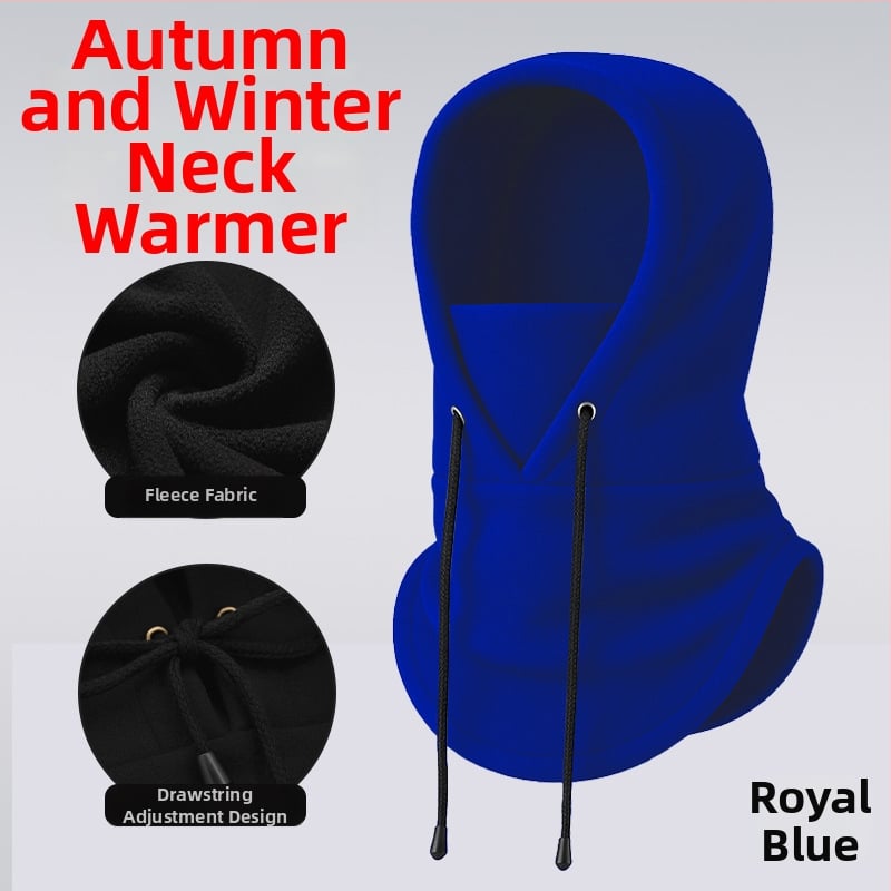 Dviračių veido kaukė su fliso įdėklu, poliesterio audinys, vėjo atspari, su raišteliu, unisex