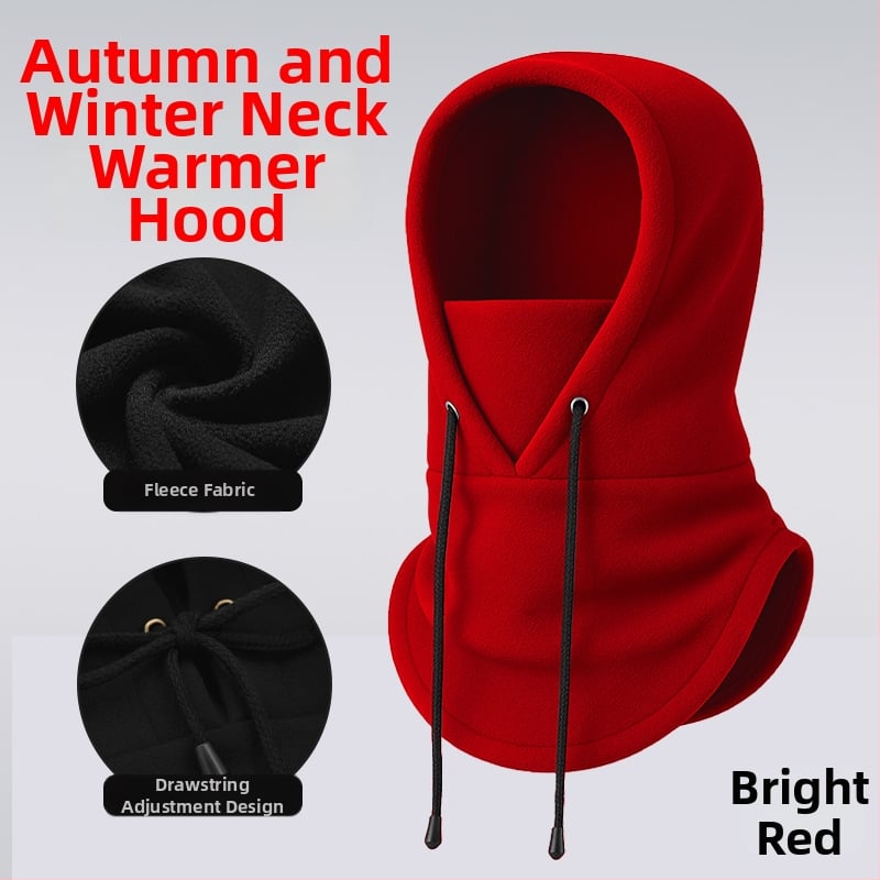 Dviračių veido kaukė su fliso įdėklu, poliesterio audinys, vėjo atspari, su raišteliu, unisex