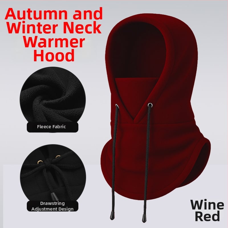 Dviračių veido kaukė su fliso įdėklu, poliesterio audinys, vėjo atspari, su raišteliu, unisex