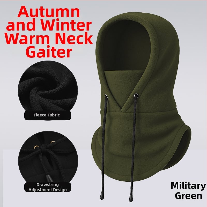 Dviračių veido kaukė su fliso įdėklu, poliesterio audinys, vėjo atspari, su raišteliu, unisex