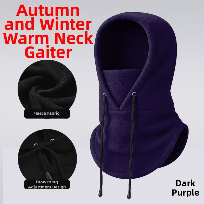 Dviračių veido kaukė su fliso įdėklu, poliesterio audinys, vėjo atspari, su raišteliu, unisex