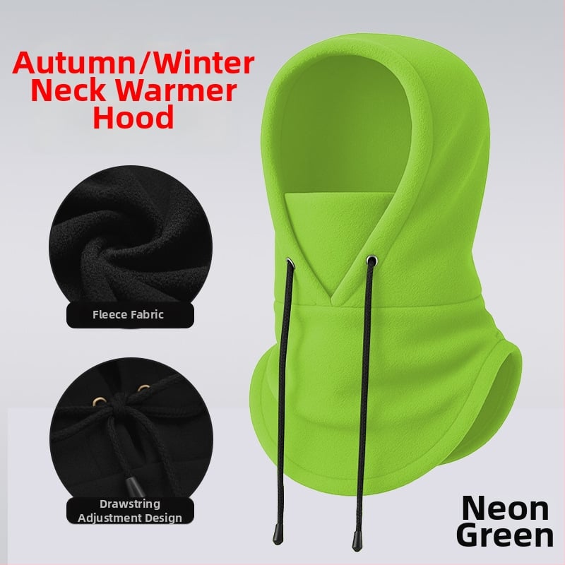 Dviračių veido kaukė su fliso įdėklu, poliesterio audinys, vėjo atspari, su raišteliu, unisex