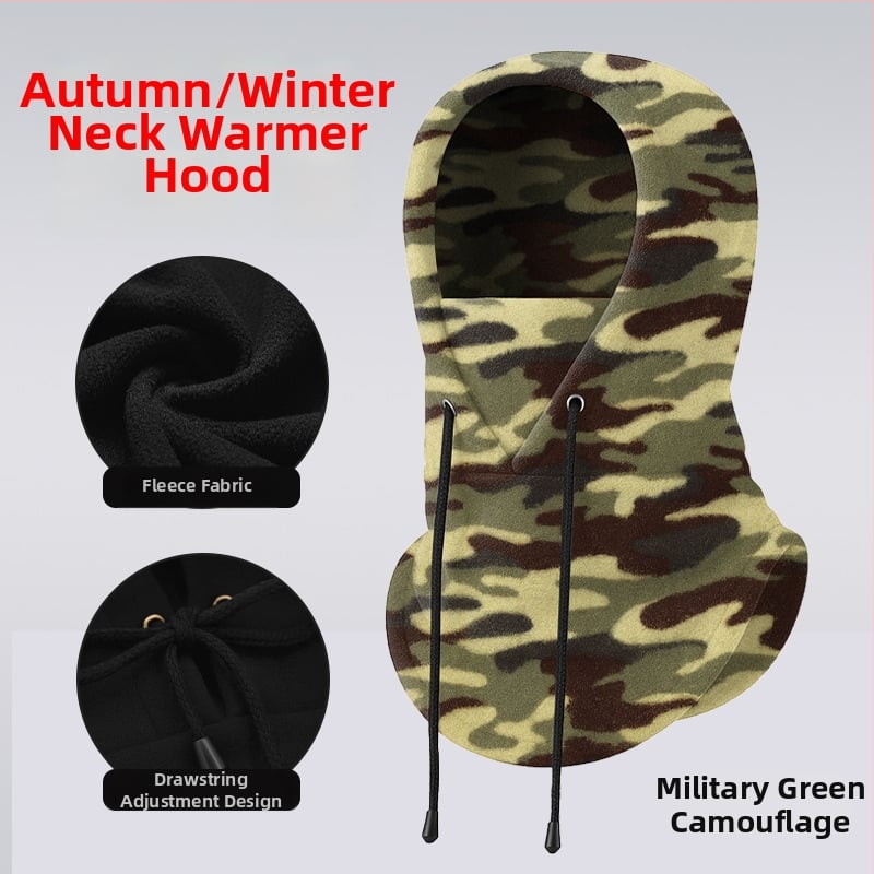 Dviračių veido kaukė su fliso įdėklu, poliesterio audinys, vėjo atspari, su raišteliu, unisex