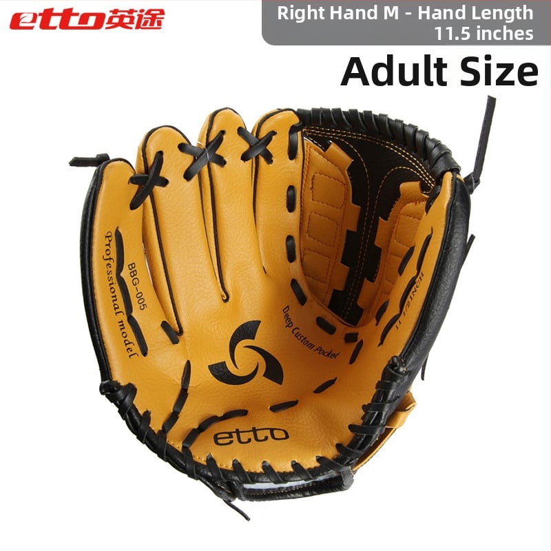 Baseball/softball pirštinė suaugusiems ir vaikams — apsauginė treniruočių pirštinė, kairiajai ir dešniajai rankoms