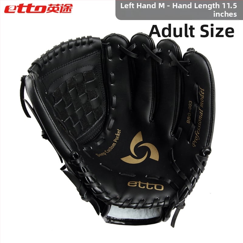 Baseball/softball pirštinė suaugusiems ir vaikams — apsauginė treniruočių pirštinė, kairiajai ir dešniajai rankoms