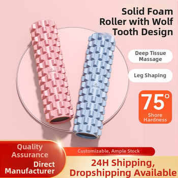 Jóga oszlop - masszázs hengert tömör habból izomlazításhoz, Wolftooth textúra