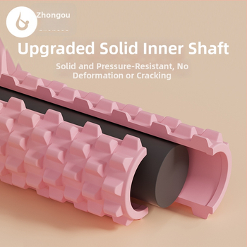 Jóga oszlop - masszázs hengert tömör habból izomlazításhoz, Wolftooth textúra