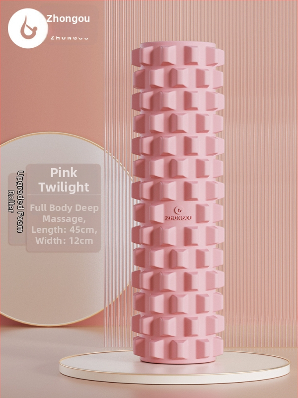 Jóga oszlop - masszázs hengert tömör habból izomlazításhoz, Wolftooth textúra