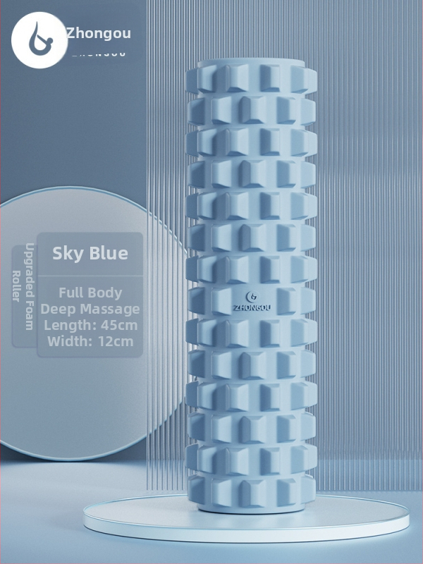 Jóga oszlop - masszázs hengert tömör habból izomlazításhoz, Wolftooth textúra