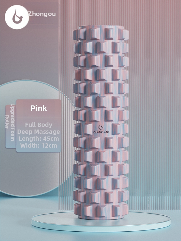 Jóga oszlop - masszázs hengert tömör habból izomlazításhoz, Wolftooth textúra