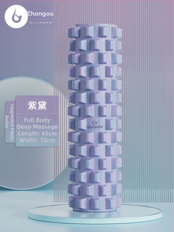 Jóga oszlop - masszázs hengert tömör habból izomlazításhoz, Wolftooth textúra