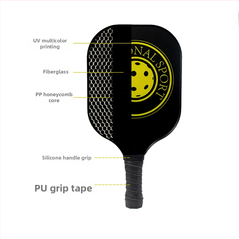 Raketa na pickleball z vlákien skla, Kerui 2611, 10,5 mm hrúbka, hmotnosť 225 g ± 10 g