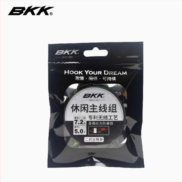 Nailoninės pagrindinės linijos rinkinys, be mazgų, ilgis 3,6–8,1 m, skirtas laisvalaikio žvejybai Black Pit