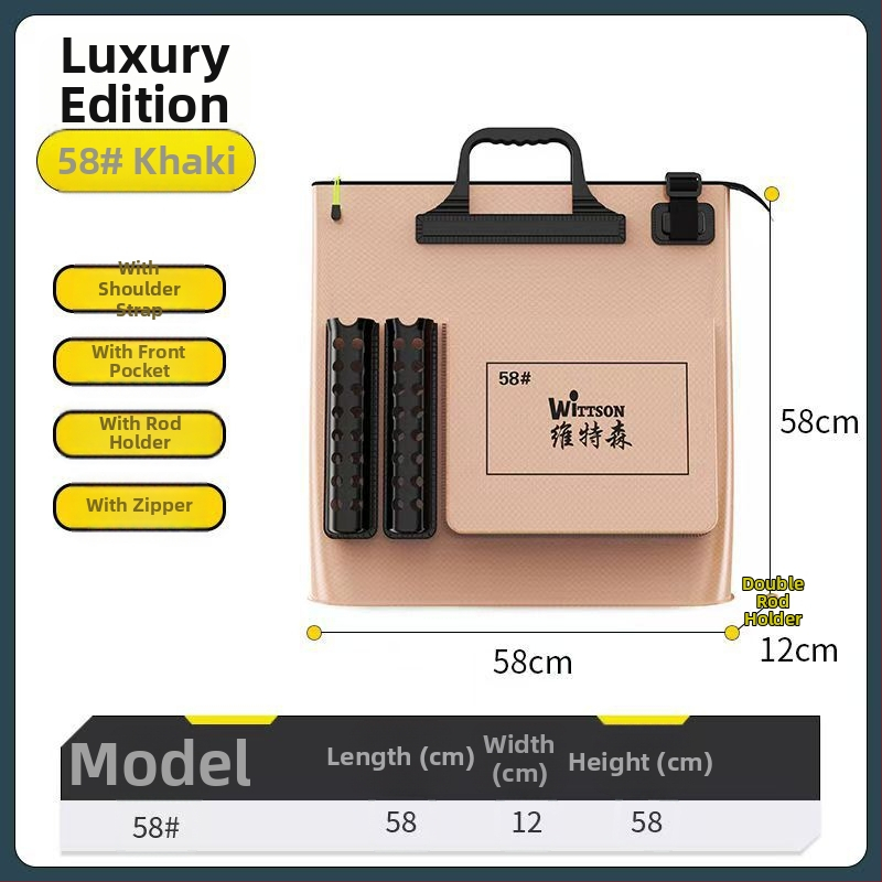 Морска риболовна чанта EVA водоустойчива за зареждане на примамки, монтаж на пръчка и съвместимост с макара