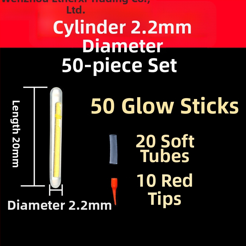 Glow Stick za ribolov – fluorescencijska plutva s držačem kartice, ultra jasna, Xiaoduo