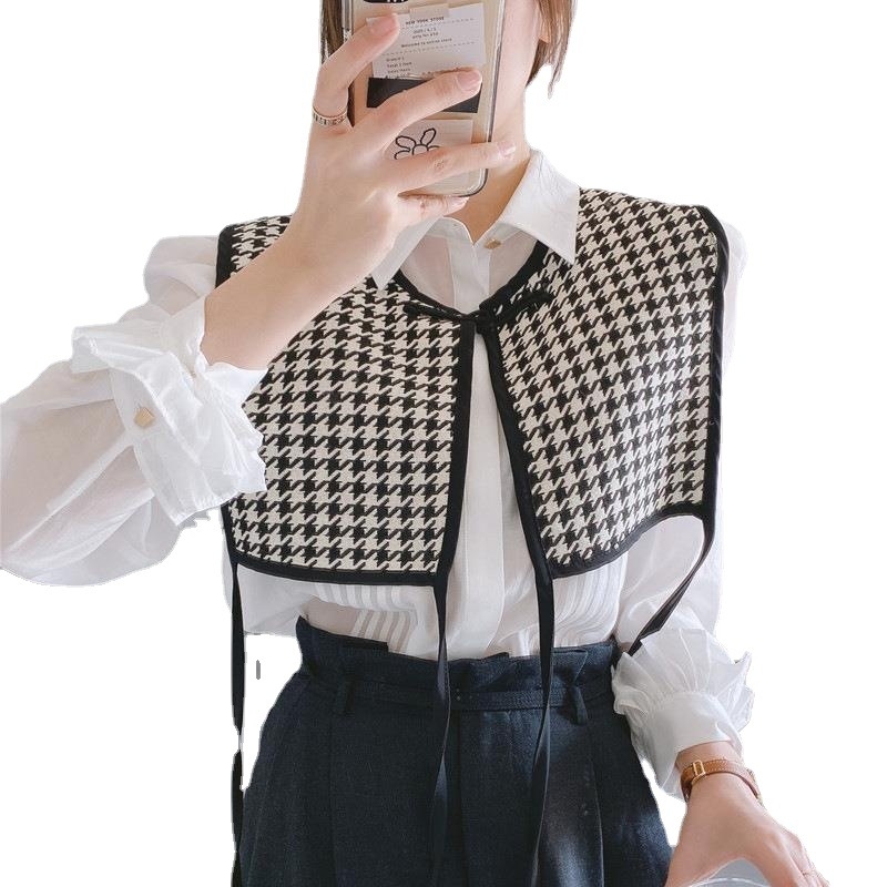 Унисекс бродиран шал-вест – полиестер, винтидж етничен стил, флорална шарка, зима/пролет/есен