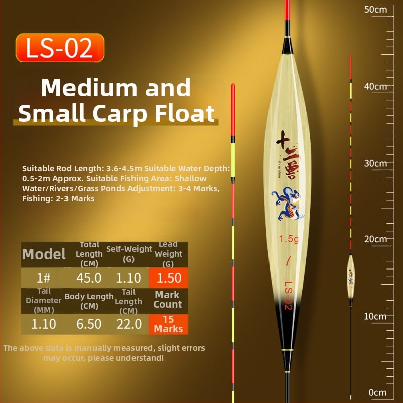 Vertical Drift Float - Lao Lu Brand, Reed Material, Fishing Floats and Buoys