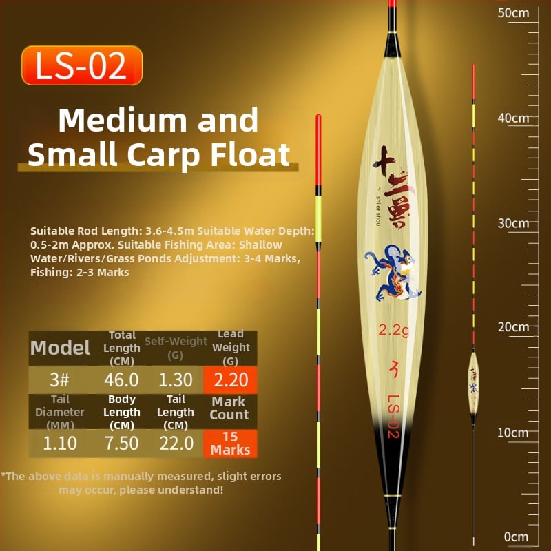 Vertical Drift Float - Lao Lu Brand, Reed Material, Fishing Floats and Buoys