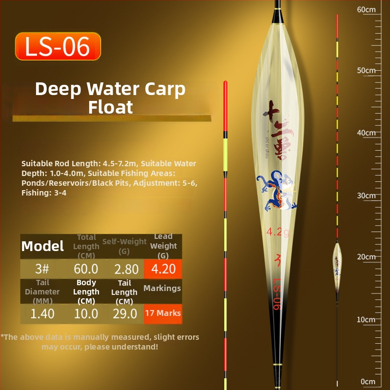 Vertical Drift Float - Lao Lu Brand, Reed Material, Fishing Floats and Buoys