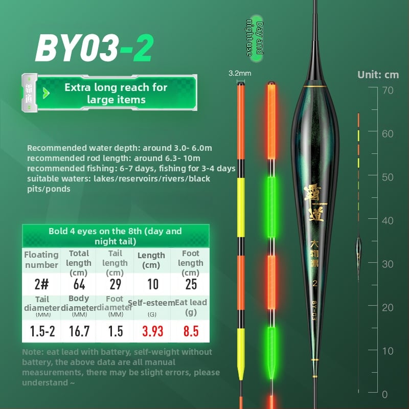 Jiajiaoni Sjajna Svijetleća Pluta Za Velike Šarane | Plastika, Vertikalni Drift