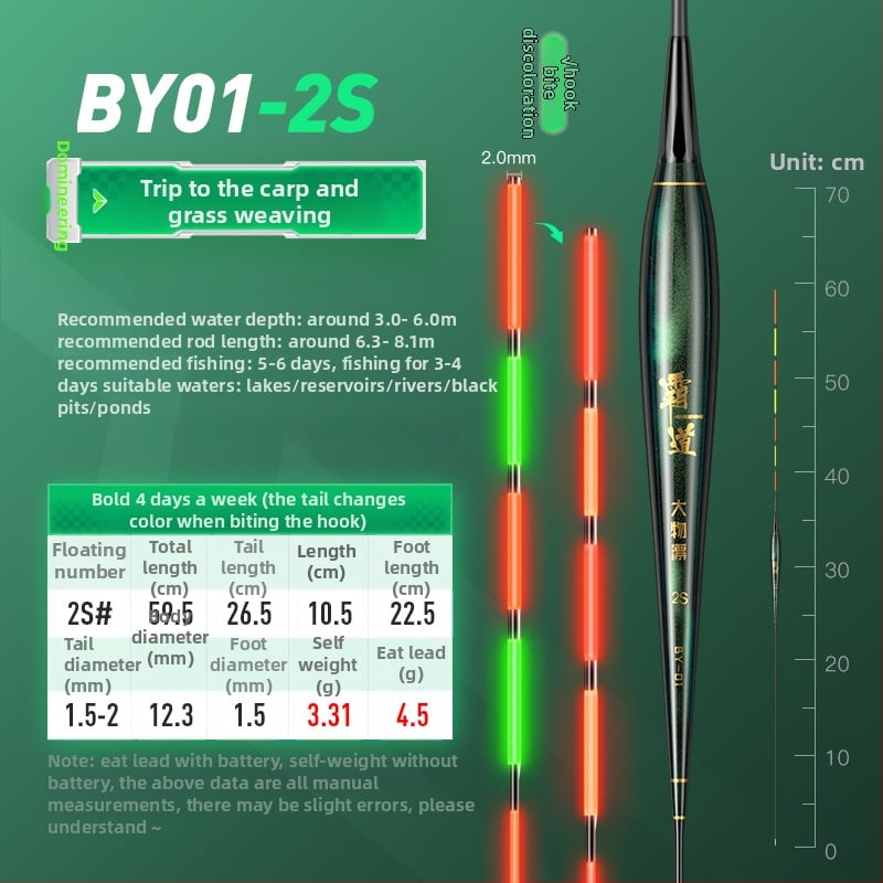 Jiajiaoni Sjajna Svijetleća Pluta Za Velike Šarane | Plastika, Vertikalni Drift