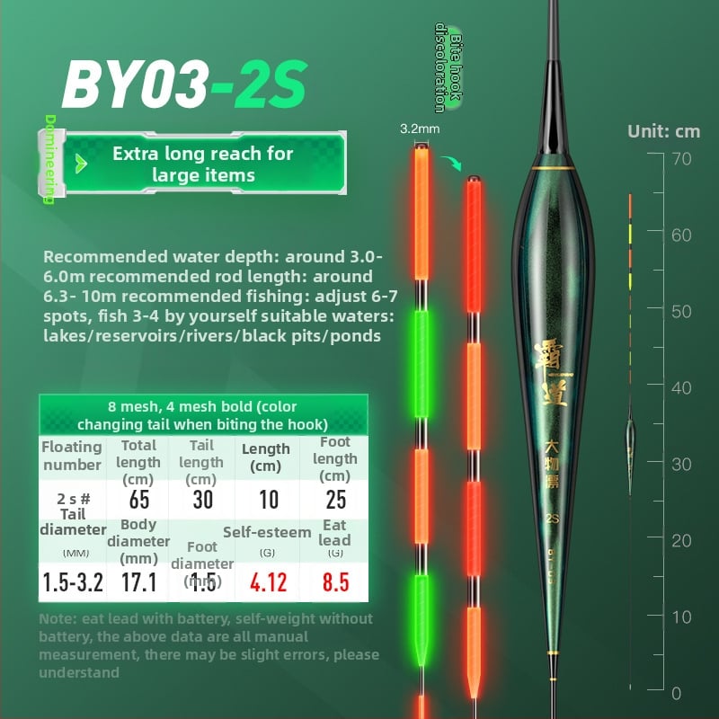 Jiajiaoni Sjajna Svijetleća Pluta Za Velike Šarane | Plastika, Vertikalni Drift