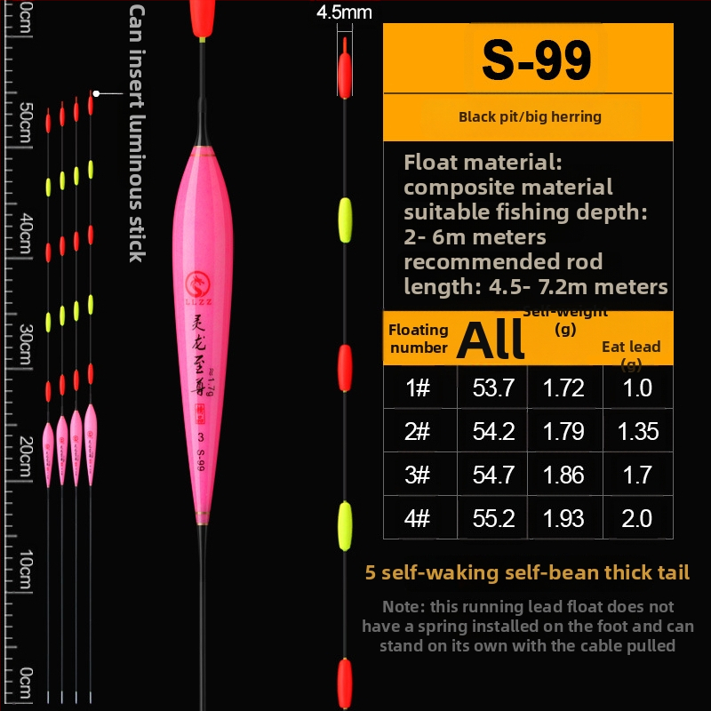 Függőleges sodrású horgászúszó Spirit dragon supreme, Nano anyag, Linxiang eredet
