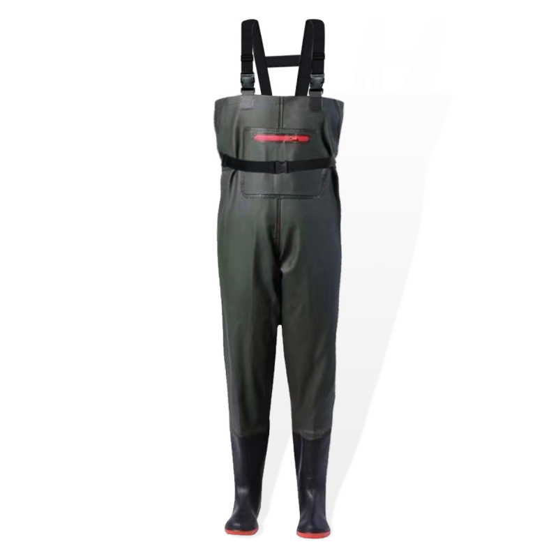 PVC žvejybos kelnės, atsparios dilimui, atsparios vandeniui, su 1 kišene su gaubteliu, prekinis ženklas Trustworthy beauty