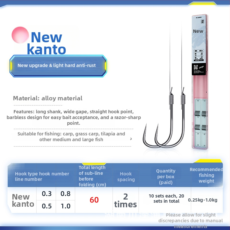 Kawasawa Naujasis Kantō Žvejybos Ąkštis Žuvims, Be Dantų, Ežero Žvejybai, Dėžė Su 100 Dėžučių