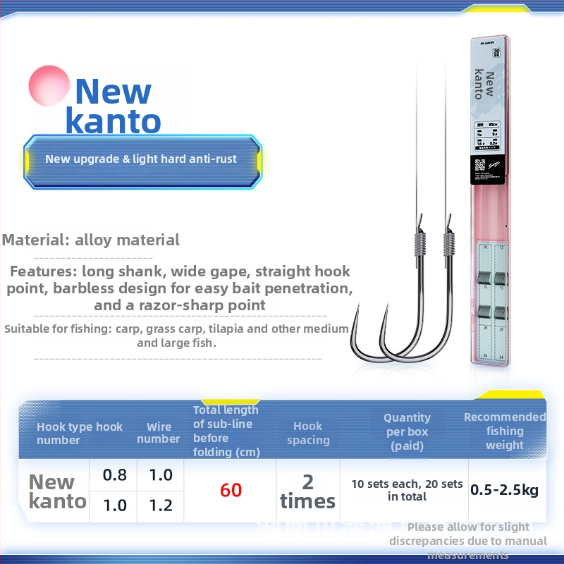 Kawasawa Naujasis Kantō Žvejybos Ąkštis Žuvims, Be Dantų, Ežero Žvejybai, Dėžė Su 100 Dėžučių