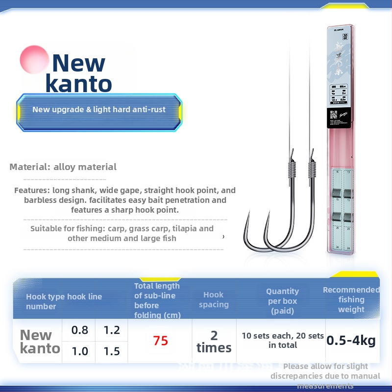 Kawasawa Naujasis Kantō Žvejybos Ąkštis Žuvims, Be Dantų, Ežero Žvejybai, Dėžė Su 100 Dėžučių