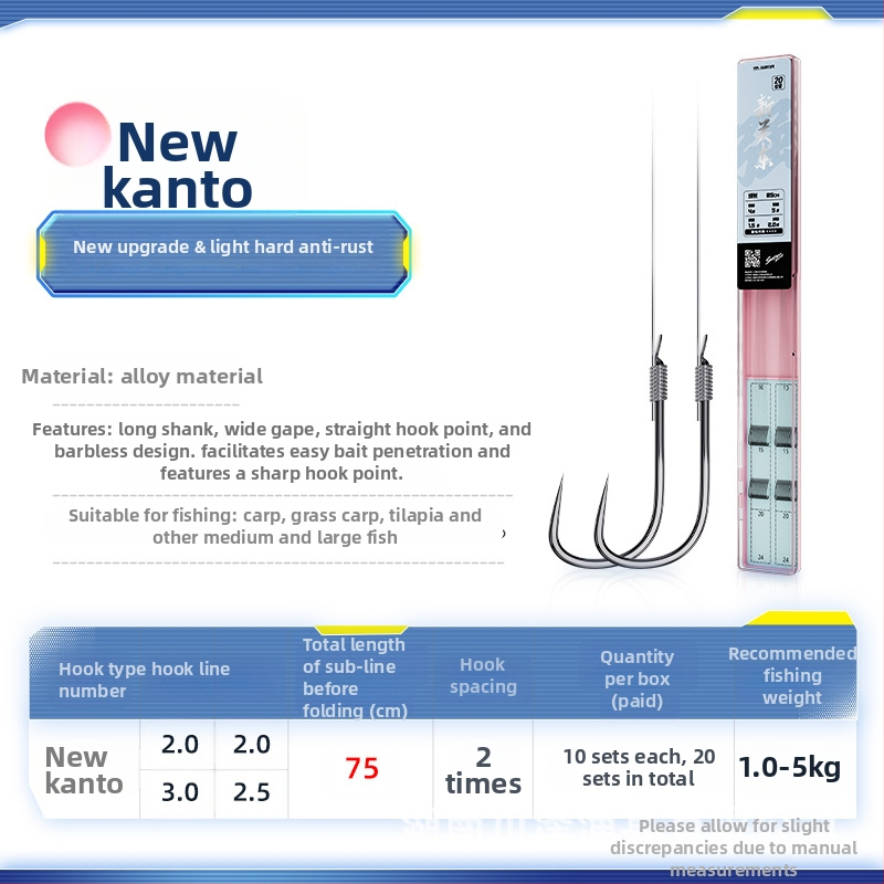 Kawasawa Naujasis Kantō Žvejybos Ąkštis Žuvims, Be Dantų, Ežero Žvejybai, Dėžė Su 100 Dėžučių